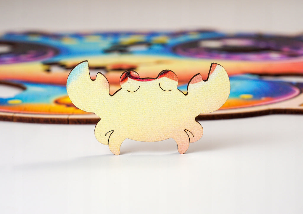 Puzzle Drewniane Premium dla dzieci Krabik 57 EL. Układanka PUZZLED