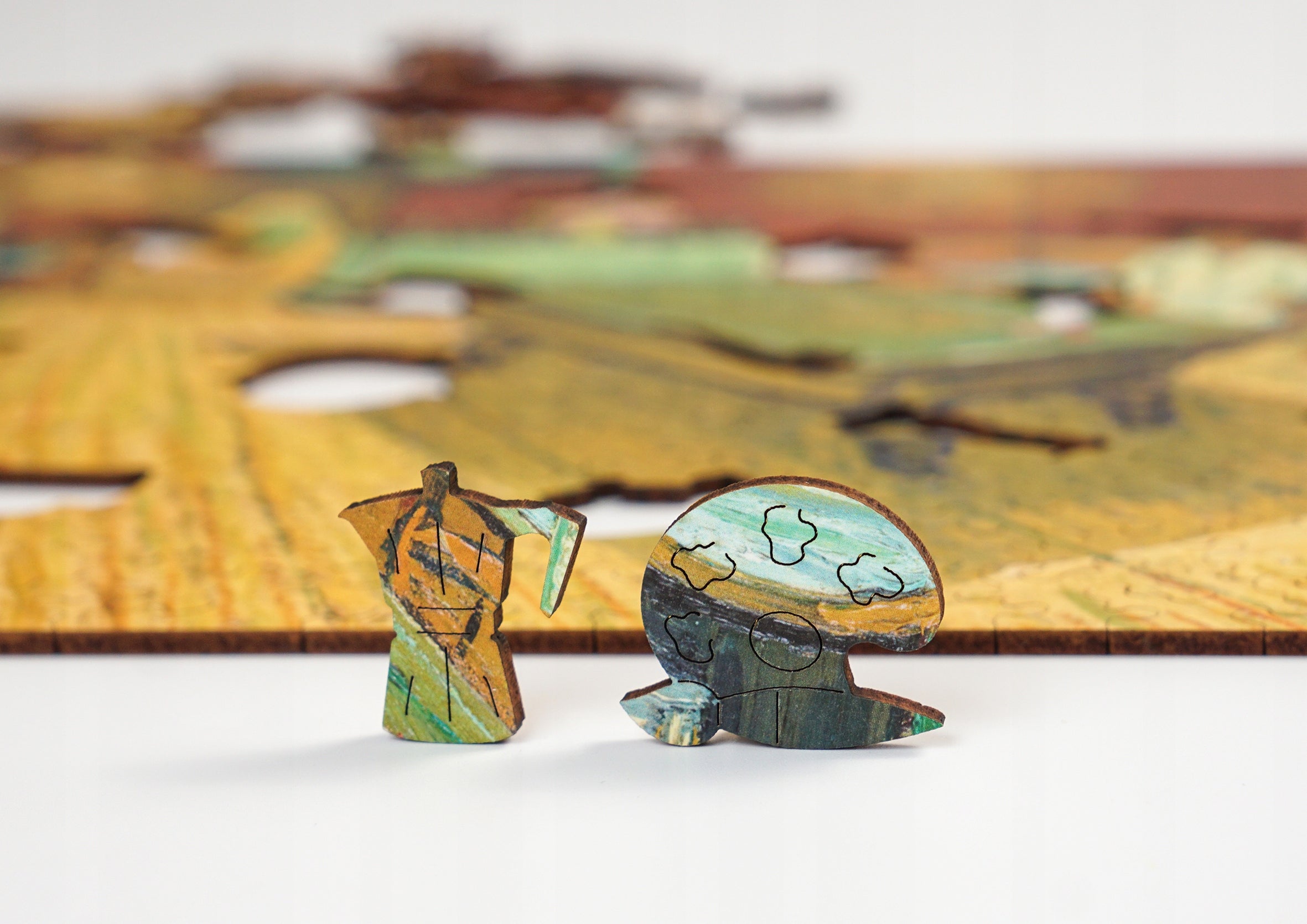 Drewniane puzzle A3 Vincent van Gogh "Nocna kawiarnia" 350 el.