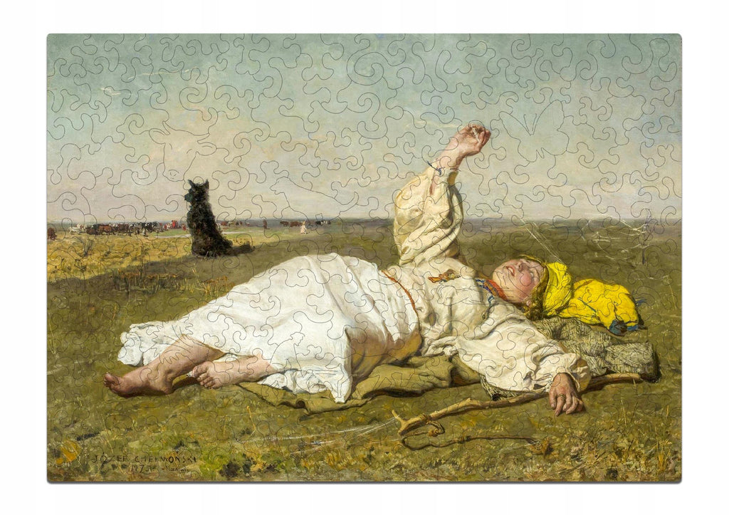 Drewniane puzzle A4 Chełmoński Babie lato 165 el.