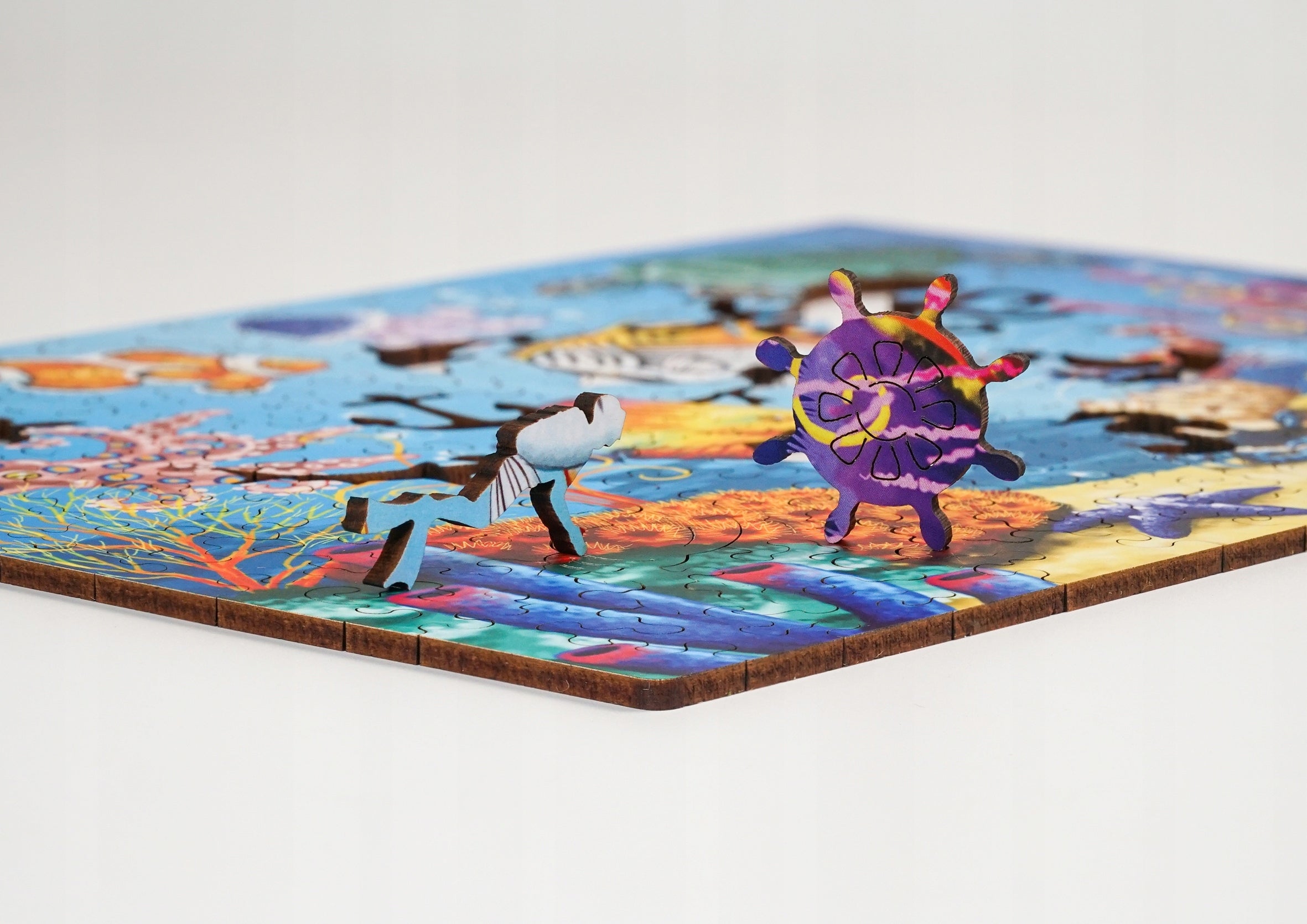 Drewniane puzzle A4 "Podwodny świat" 135el