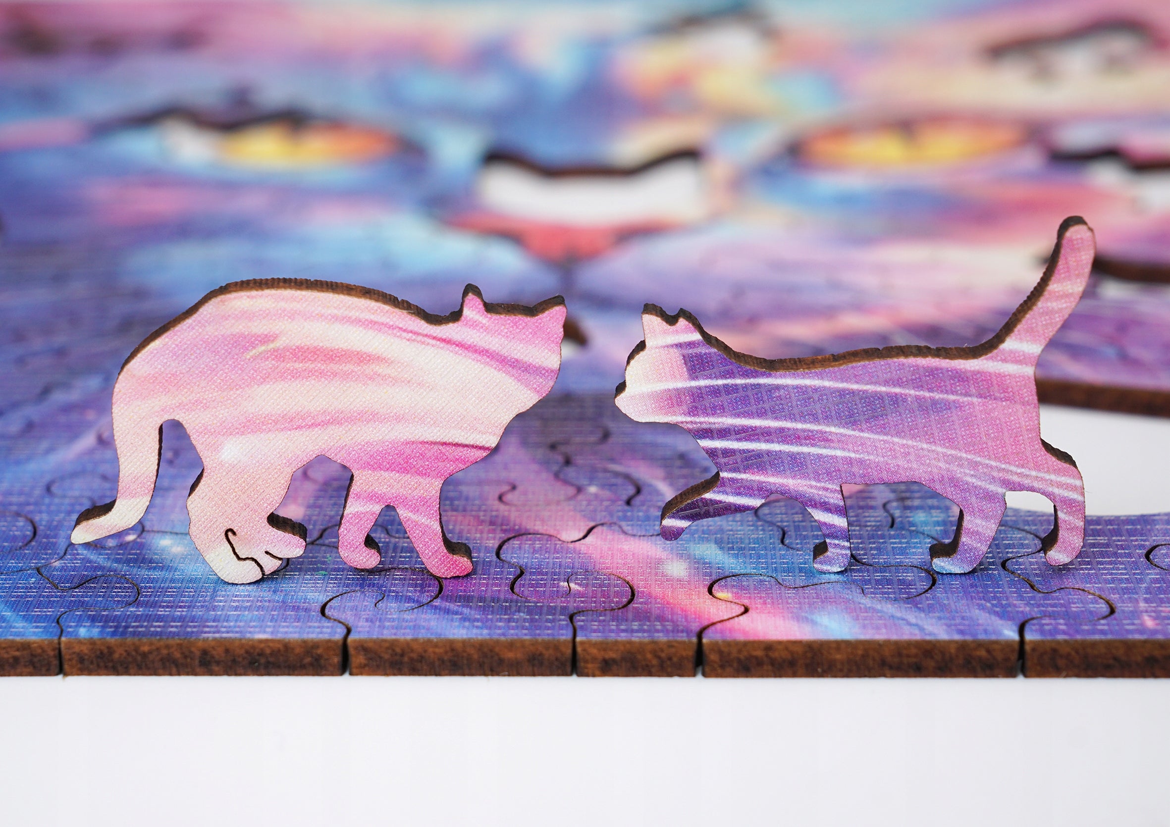 Puzzle drewniane PUZZLED Gwiezdny Kot 135 elementów dla dorosłych