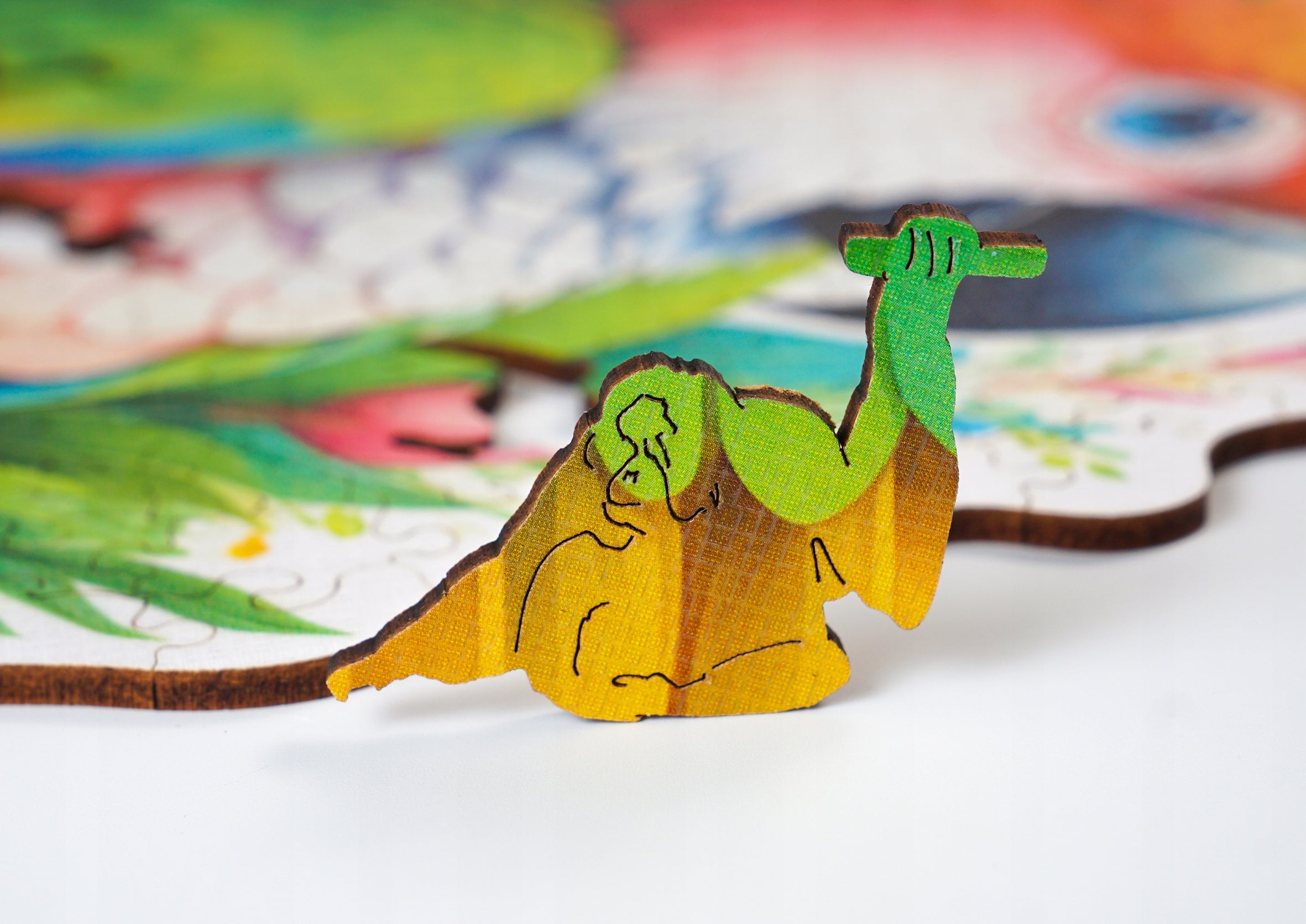 Puzzle drewniane PUZZLED Papuga 395 elementów – układanka po obrysie dla dorosłych