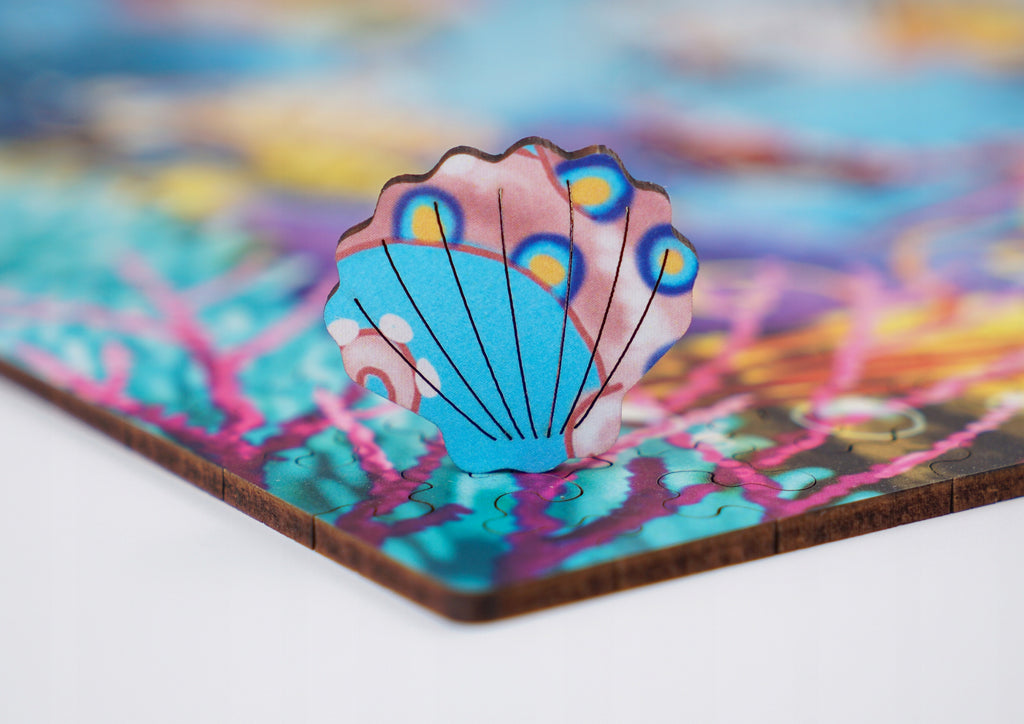 Drewniane puzzle A3 "Podwodny świat" 330 el