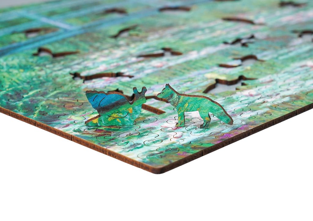 Drewniane puzzle Claude Monet "Japoński mostek" A3 260 el