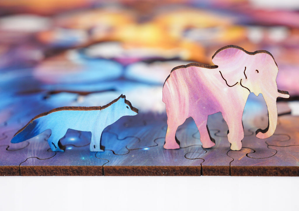 Puzzle drewniane PUZZLED Majestatyczny Lew 135 elementów dla dorosłych