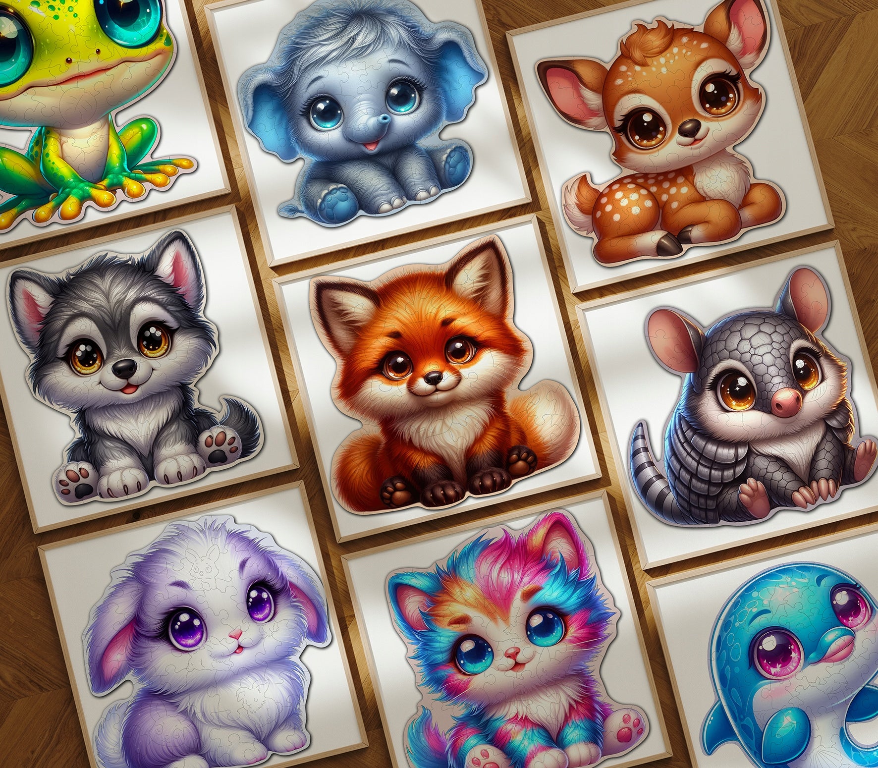 Puzzle Drewniane Premium dla dzieci Konik 49 EL. Układanka PUZZLED