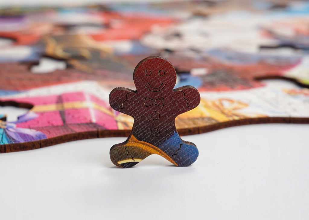 Puzzle Drewniane Świąteczne Mikołaj 385 El. Puzzled - Laserowe Prezent 8+!