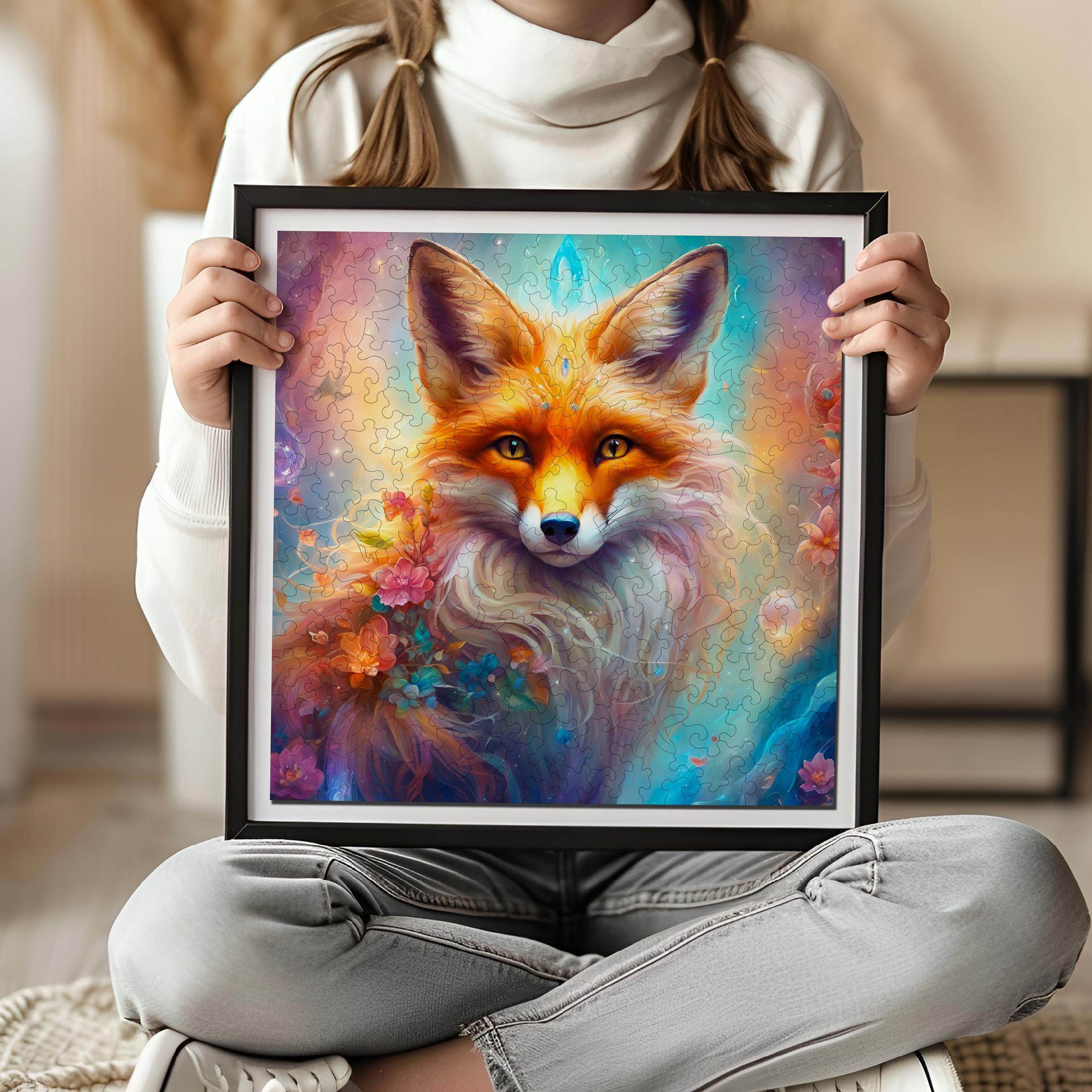 Puzzle drewniane PUZZLED Sprytny Lis 150 elementów dla dorosłych
