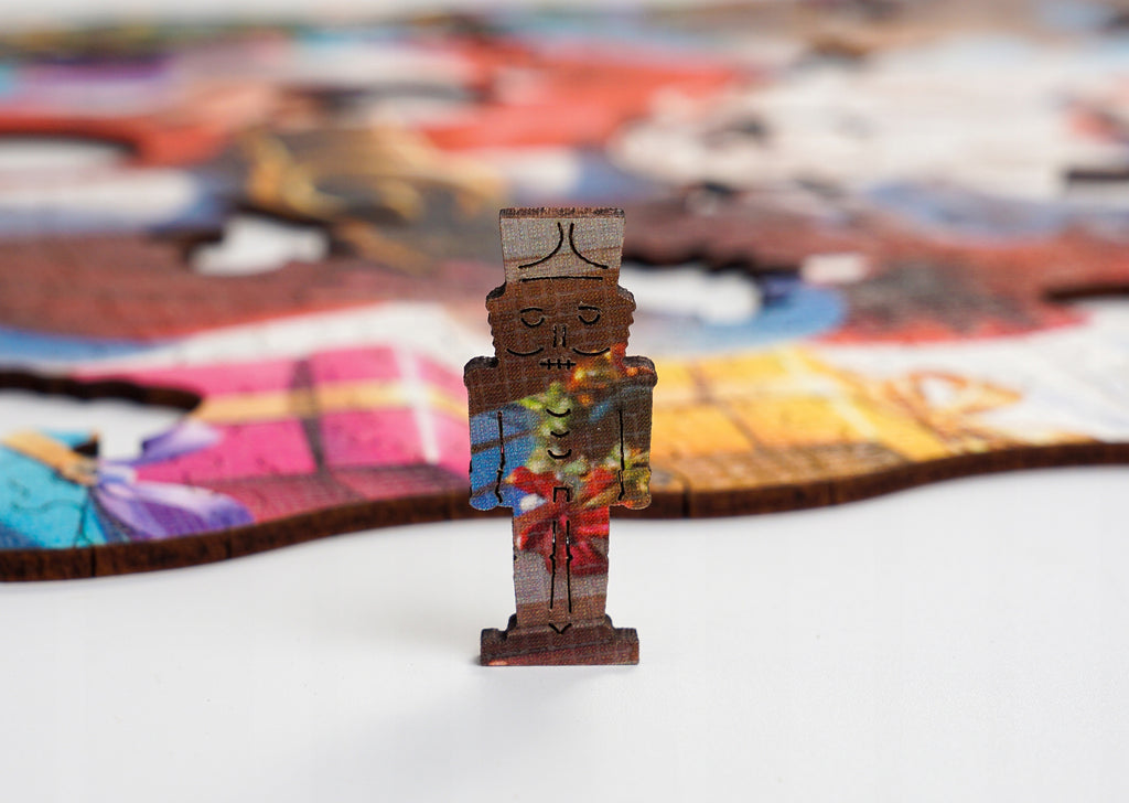 Puzzle Drewniane Świąteczne Mikołaj 385 El. Puzzled - Laserowe Prezent 8+!