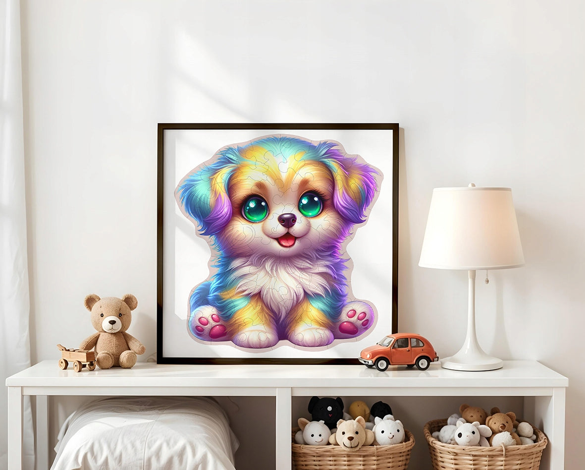 Puzzled Puzzle Drewniane Premium dla dzieci Piesek 51 EL. Układanka PUZZLED