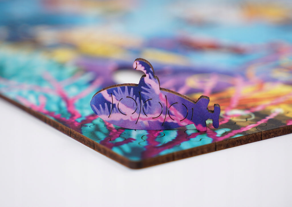 Drewniane puzzle A3 "Podwodny świat" 330 el