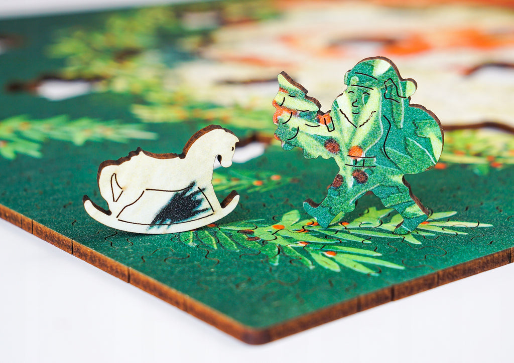 Drewniane puzzle A3 "Święty Mikołaj" 415 el.