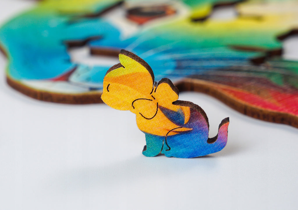Puzzle drewniane PUZZLED Zajączki 215 elementów – układanka po obrysie dla dorosłych