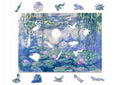 Drewniane puzzle A4 Monet Lilie wodne 140 el