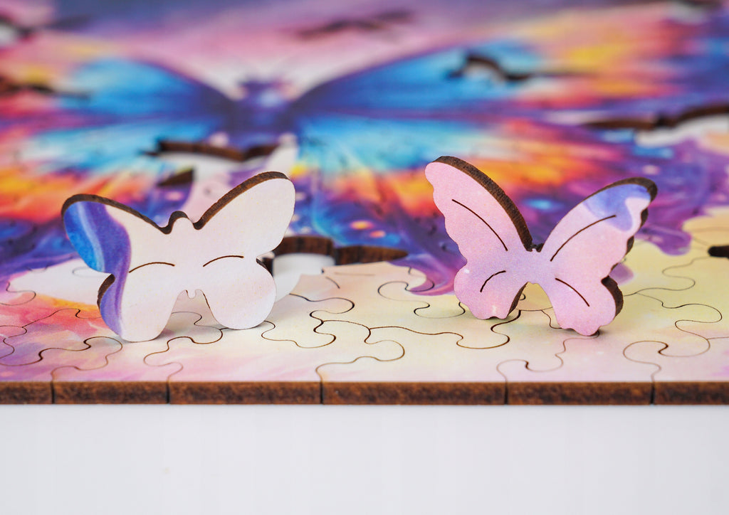 Puzzle drewniane PUZZLED Eteryczny Motyl 145 elementów dla dorosłych