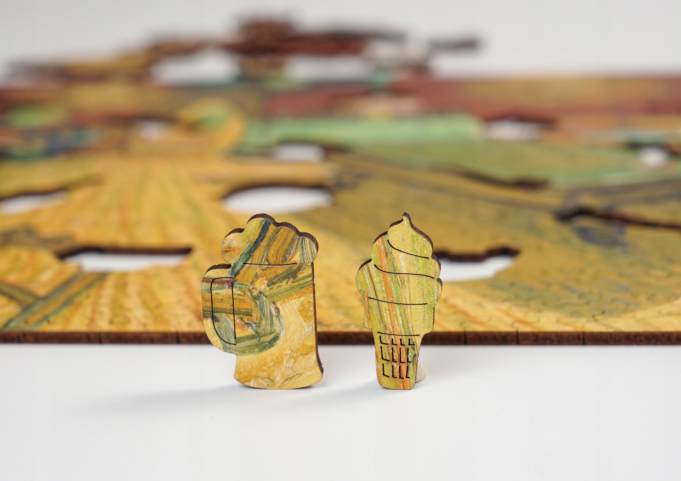Drewniane puzzle A3 Vincent van Gogh "Nocna kawiarnia" 350 el.