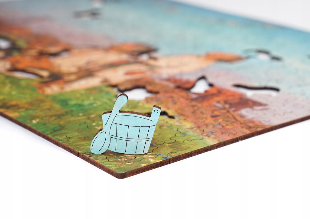 Puzzle Drewniane Bociany Józef Chełmoński Układanka 305 Elementów A3