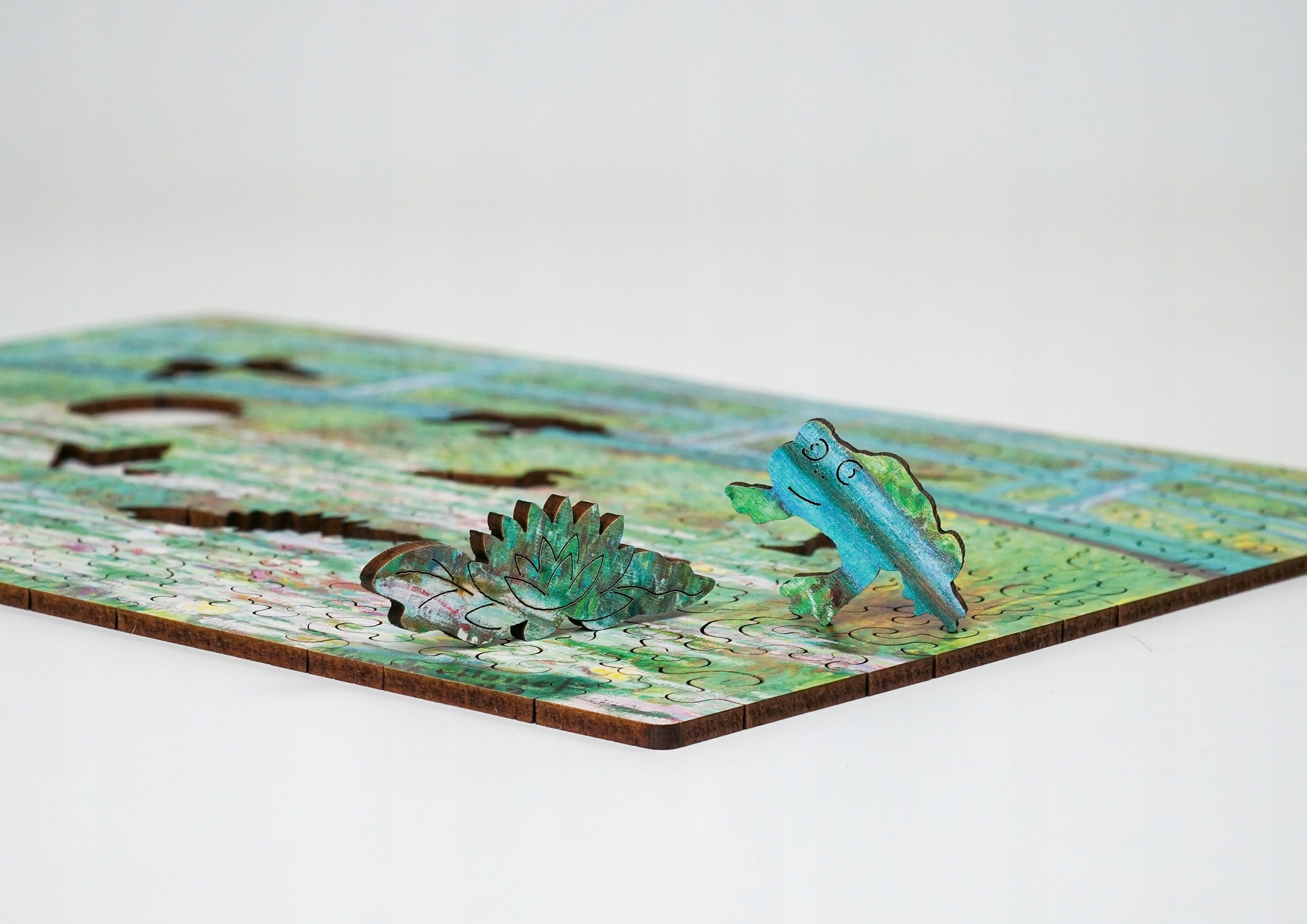 Drewniane puzzle A4 Claude Monet "Japoński mostek"