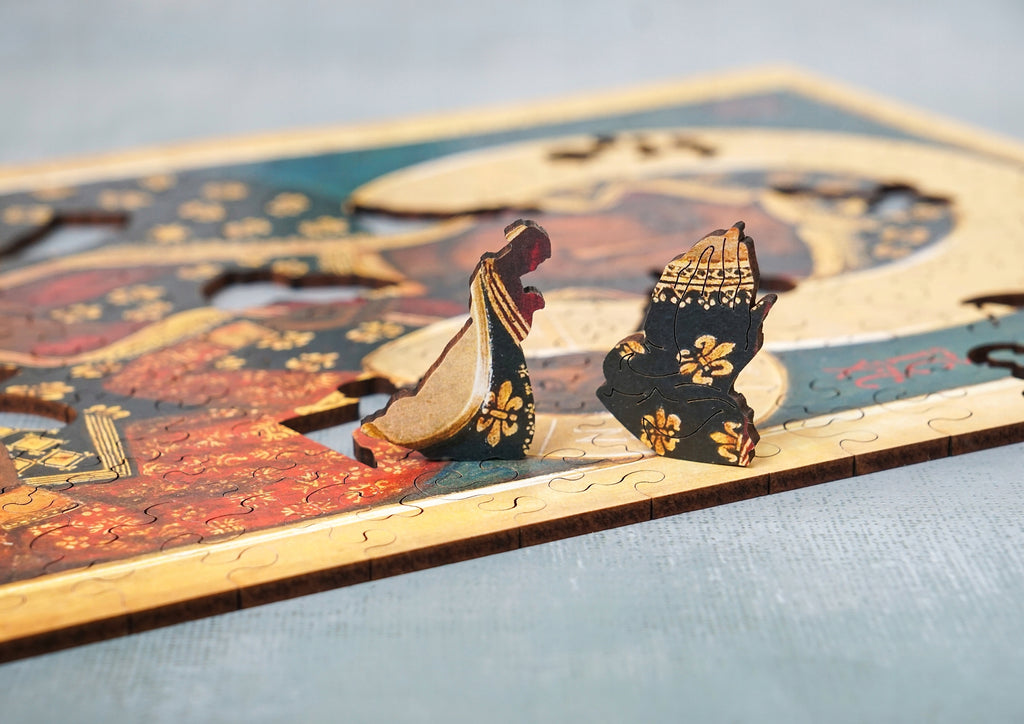 Puzzle Drewniane Czarna Madonna Dla Dzieci i Dorosłych 150 Elementów A4