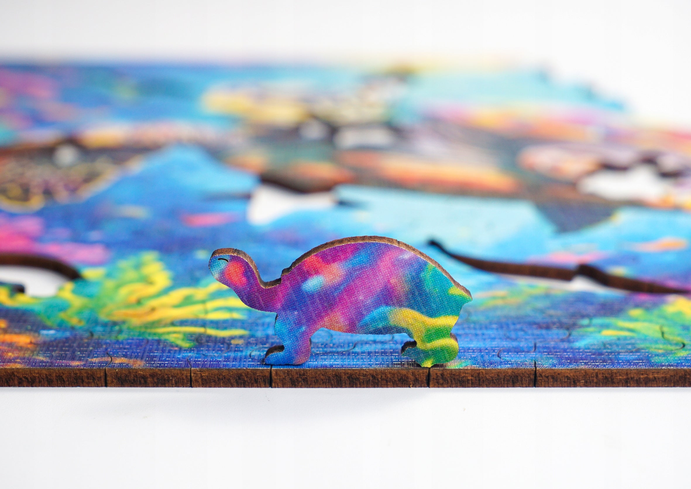 Puzzle drewniane PUZZLED Spokojny Żółw 165 elementów dla dorosłych
