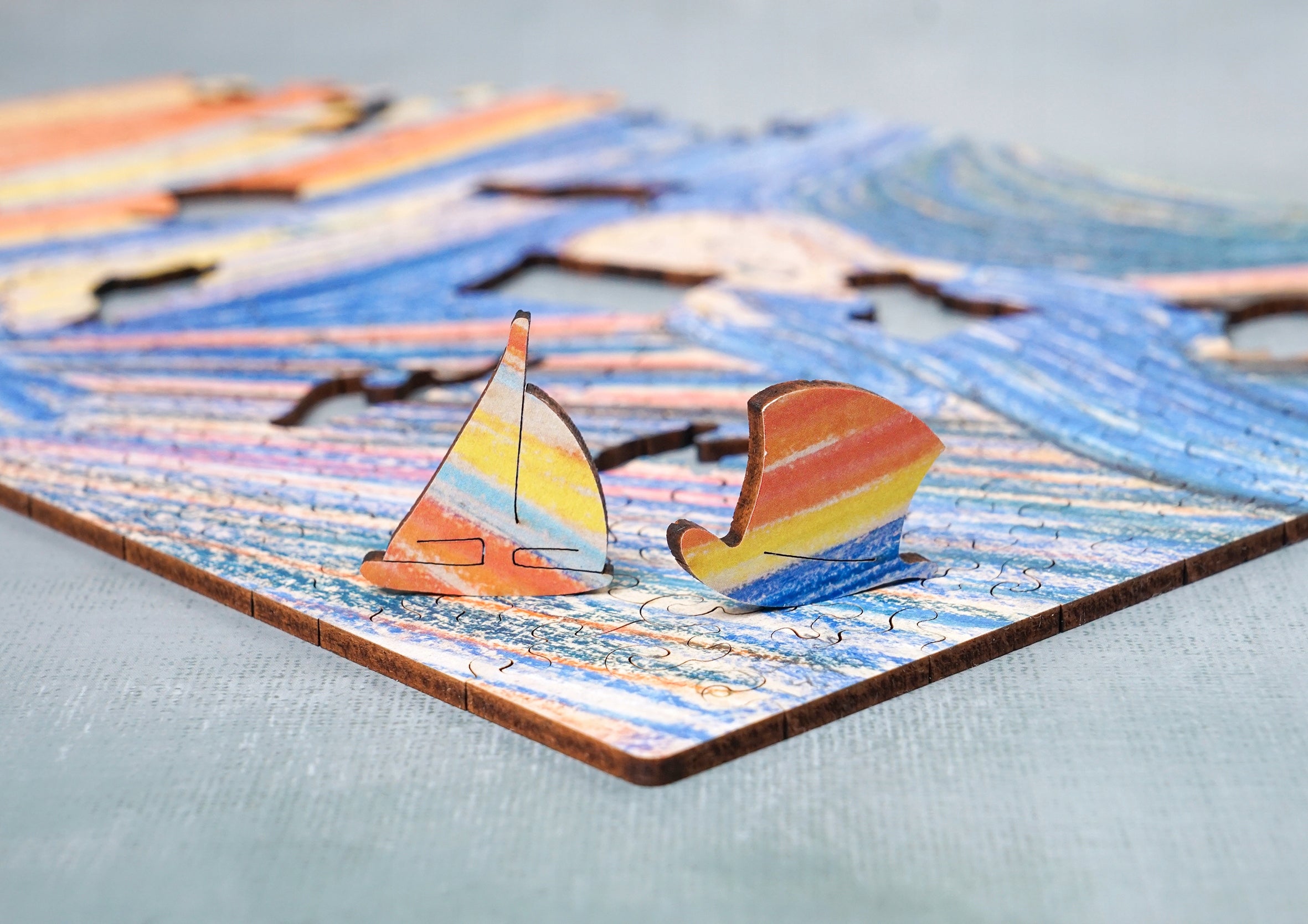 Drewniane puzzle A4 Edvard Munch "Krzyk" 150 el.
