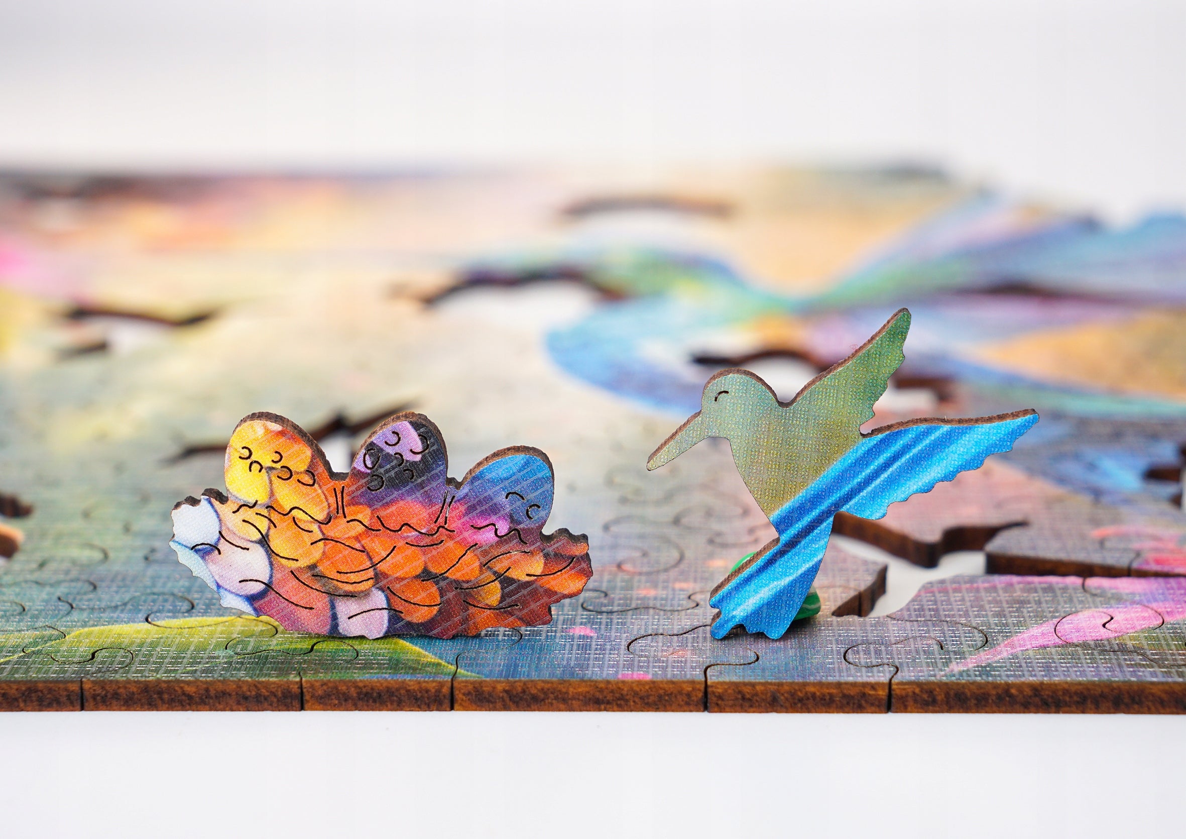Puzzle drewniane PUZZLED Zwiewny Koliber 145 elementów dla dorosłych