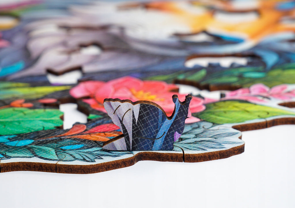 Puzzle drewniane PUZZLED Wilk 235 elementów – układanka po obrysie dla dorosłych