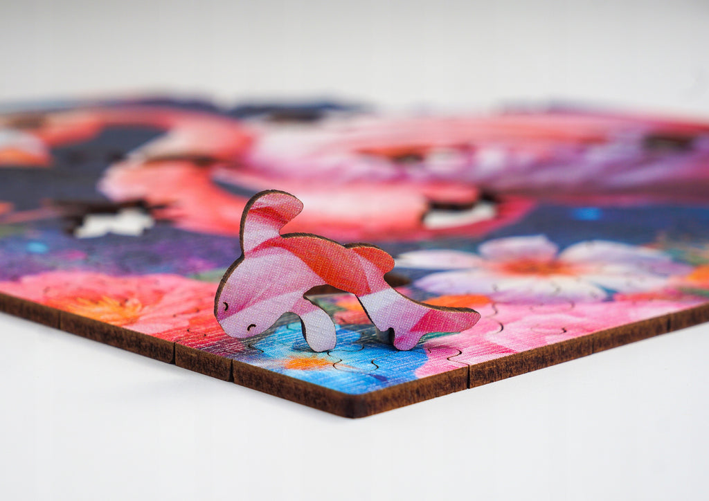 Puzzle drewniane PUZZLED Elegancki Flaming 155 elementów dla dorosłych