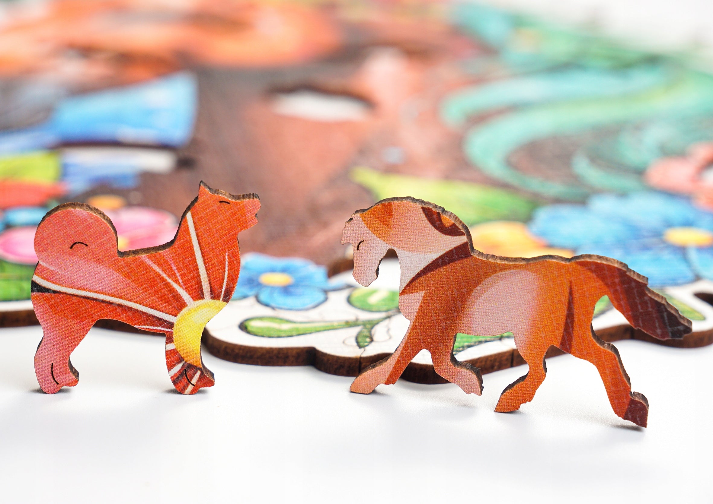 Puzzle drewniane PUZZLED Koń 255 elementów – układanka po obrysie dla dorosłych