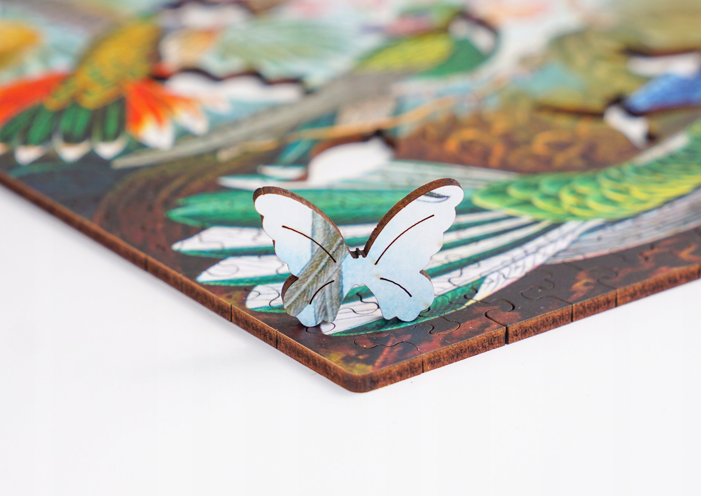 Puzzle Drewniane Kolibry Ernst Haeckel Układanka 385 Elementów A3