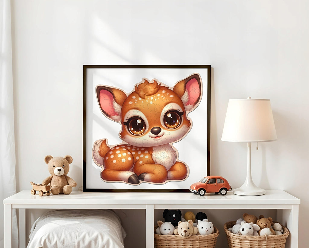 Puzzle Drewniane Premium dla dzieci Sarenka 42 EL. Układanka PUZZLED