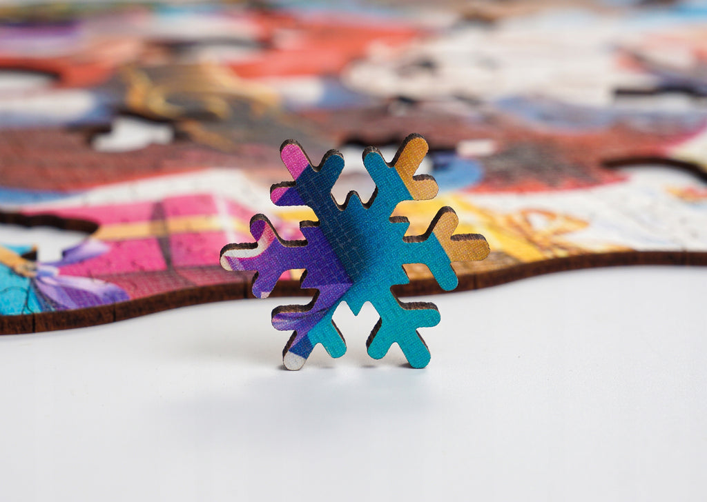 Puzzle Drewniane Świąteczne Mikołaj 385 El. Puzzled - Laserowe Prezent 8+!