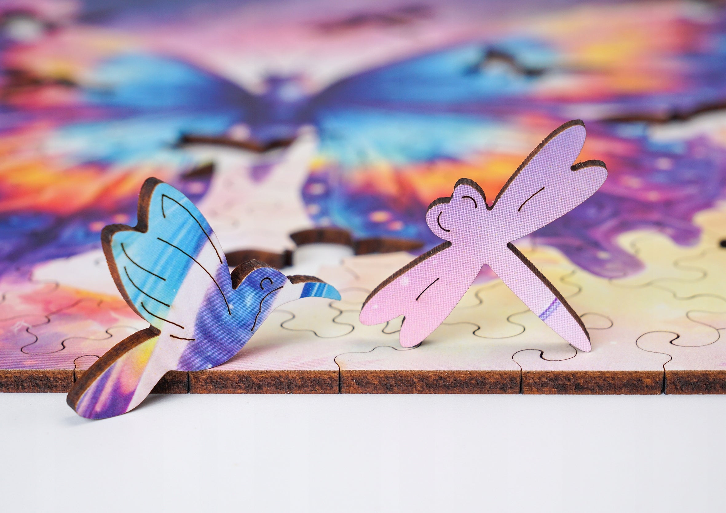 Puzzle drewniane PUZZLED Eteryczny Motyl 145 elementów dla dorosłych