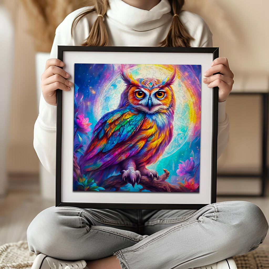 Puzzle drewniane PUZZLED Tajemnicza Sowa 145 elementów dla dorosłych