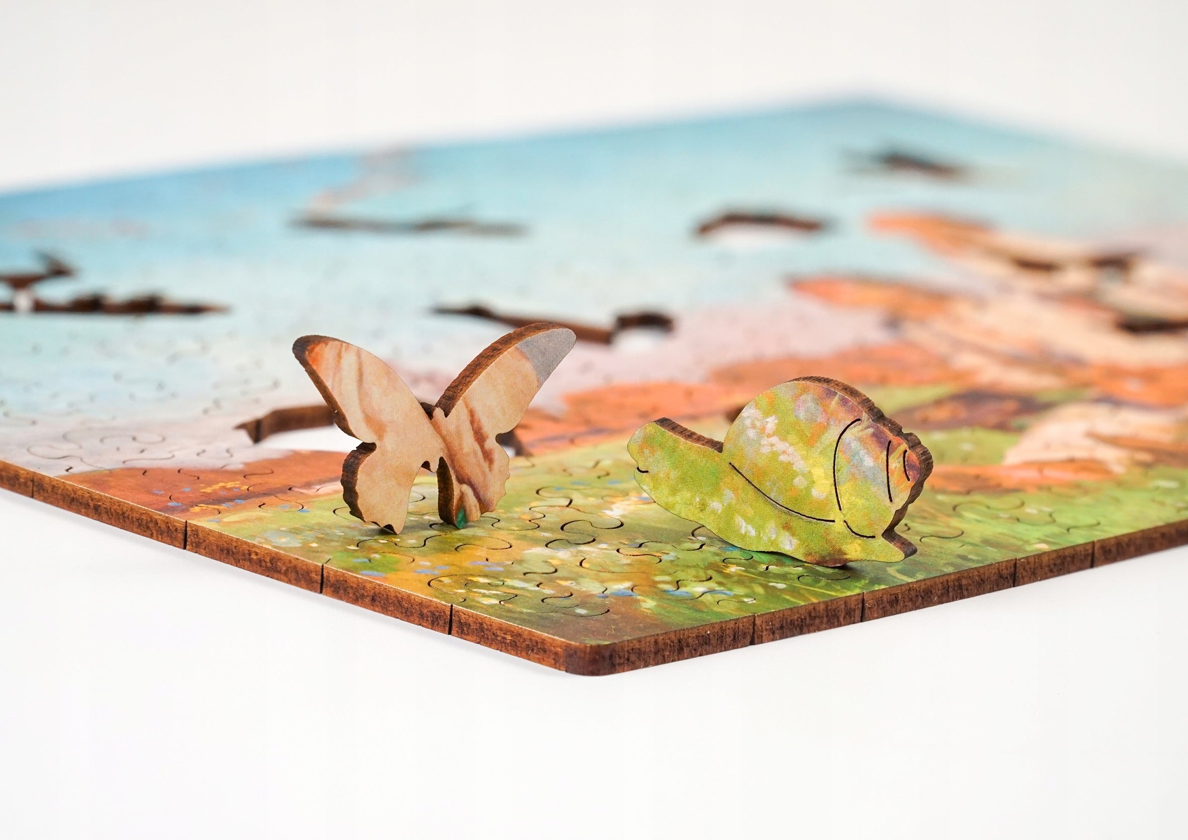 Drewniane puzzle A4 Chełmoński Bociany 140 el.
