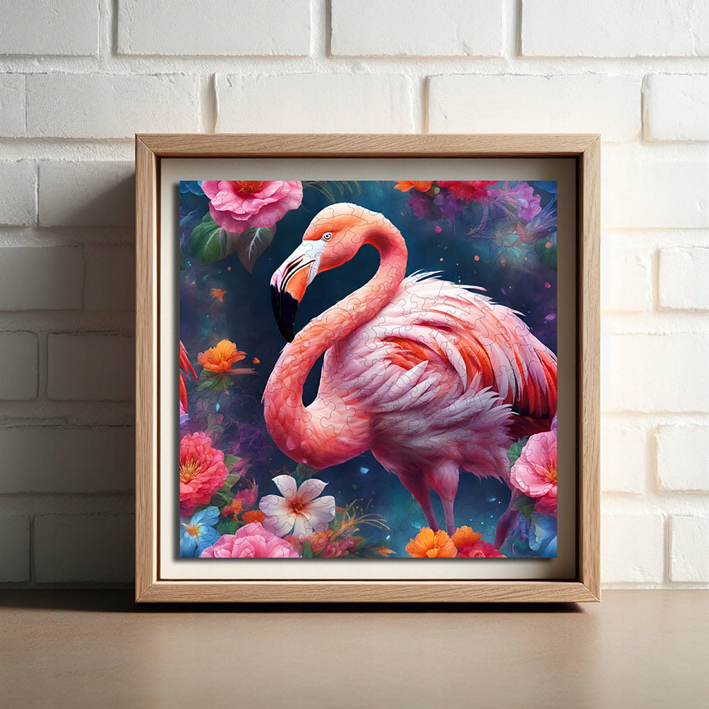 Puzzle drewniane PUZZLED Elegancki Flaming 155 elementów dla dorosłych