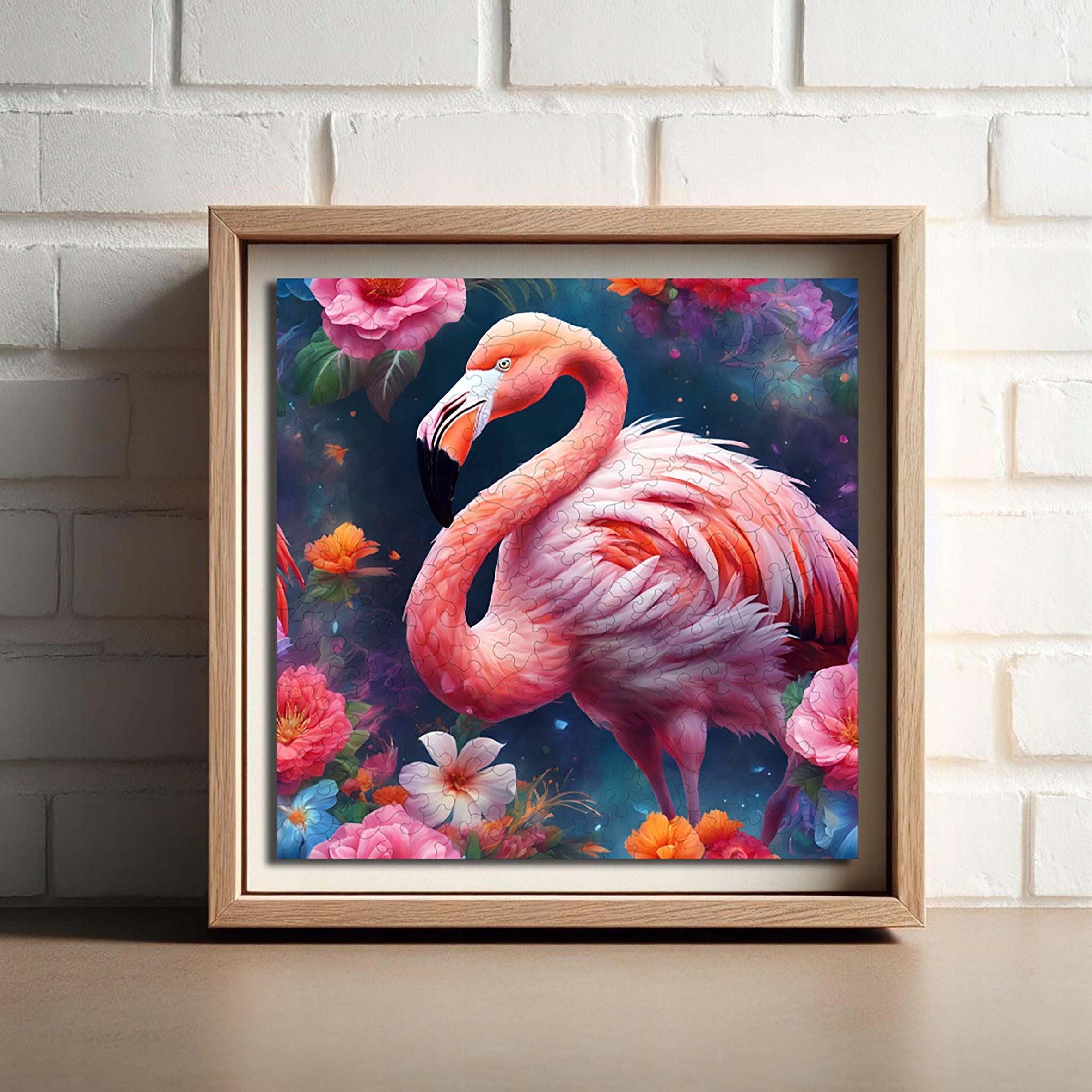 Puzzle drewniane PUZZLED Elegancki Flaming 155 elementów dla dorosłych