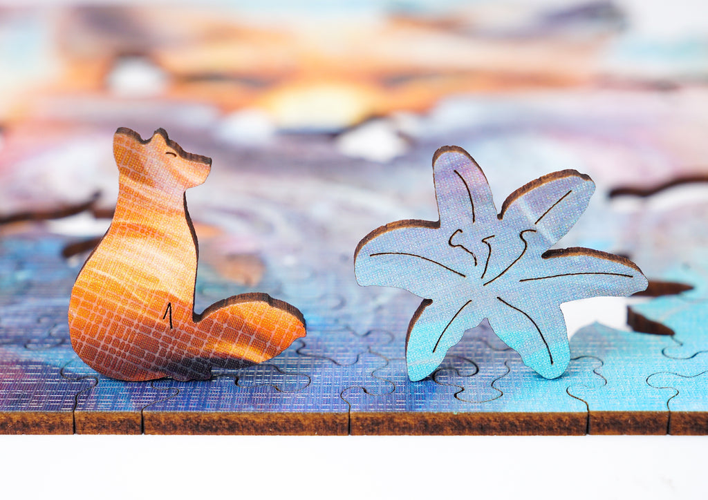 Puzzle drewniane PUZZLED Sprytny Lis 150 elementów dla dorosłych