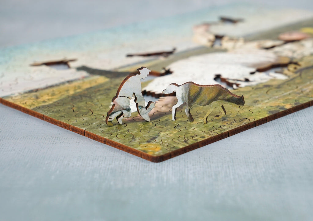 Drewniane puzzle A4 Chełmoński Babie lato 165 el.