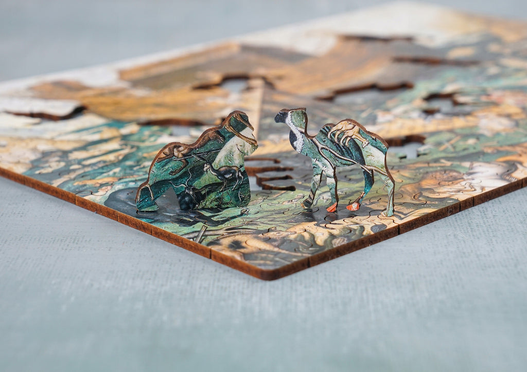 Drewniane puzzle A4 Arka Noego 135el.