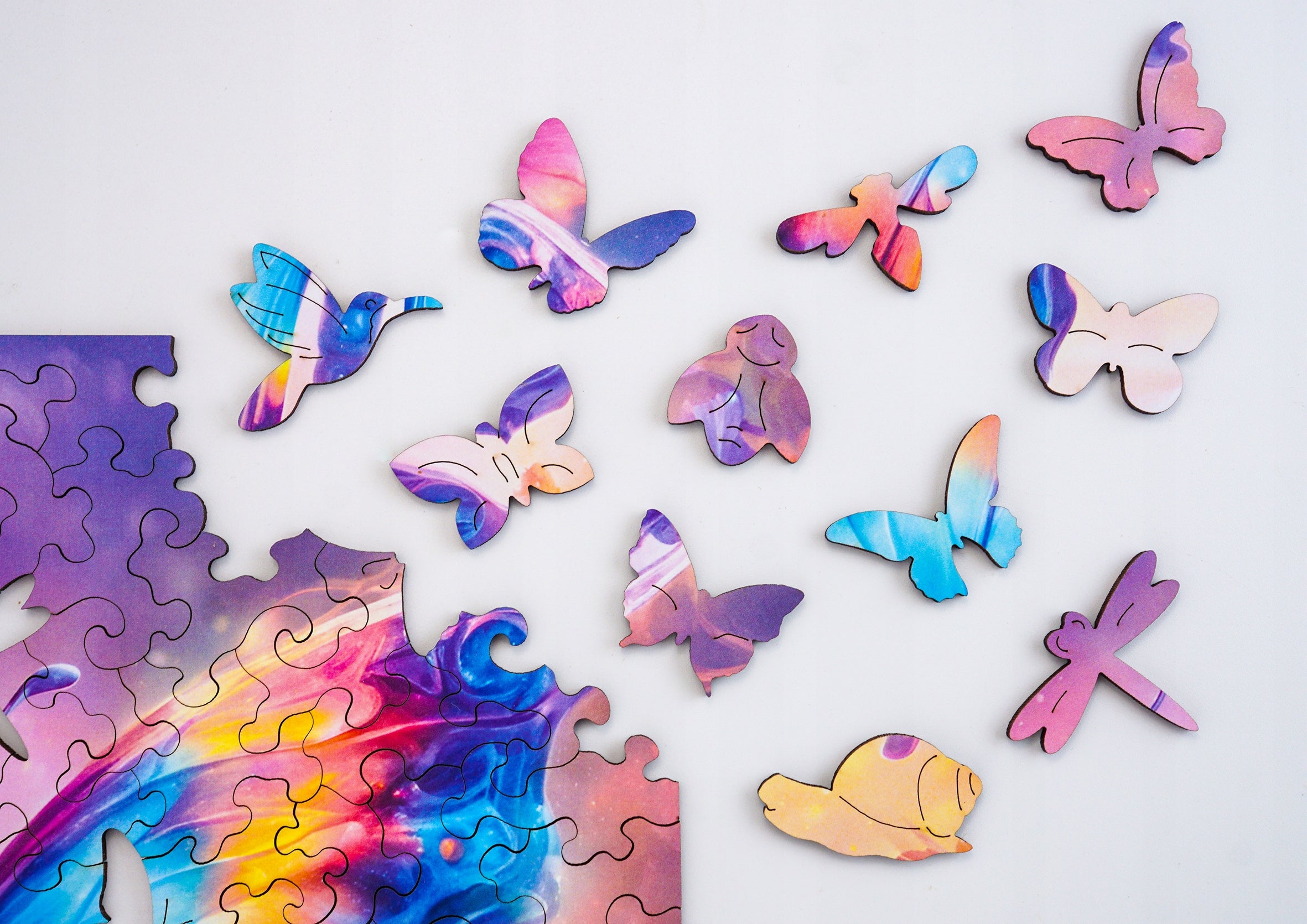 Puzzle drewniane PUZZLED Eteryczny Motyl 145 elementów dla dorosłych