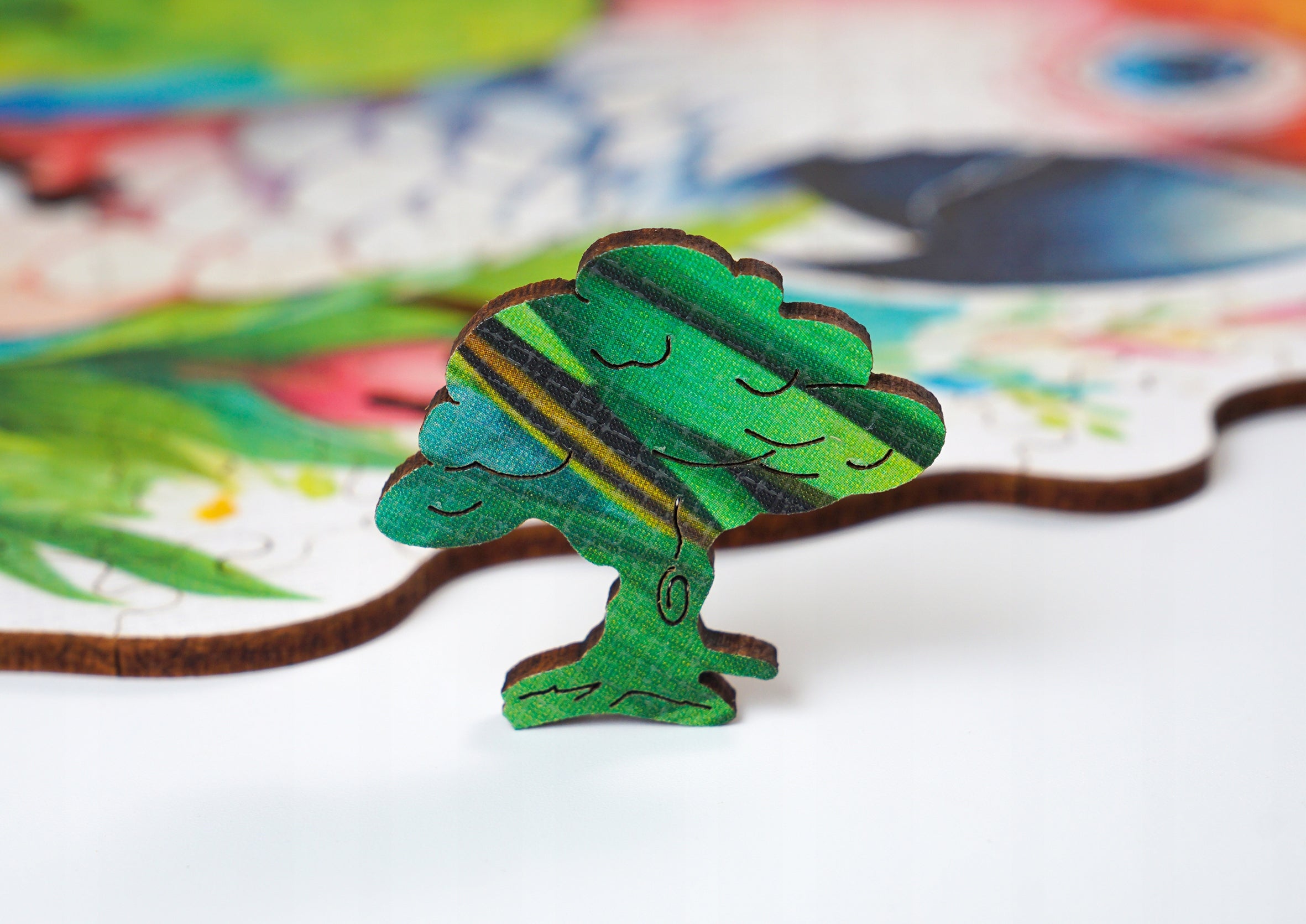 Puzzle drewniane PUZZLED Papuga 395 elementów – układanka po obrysie dla dorosłych