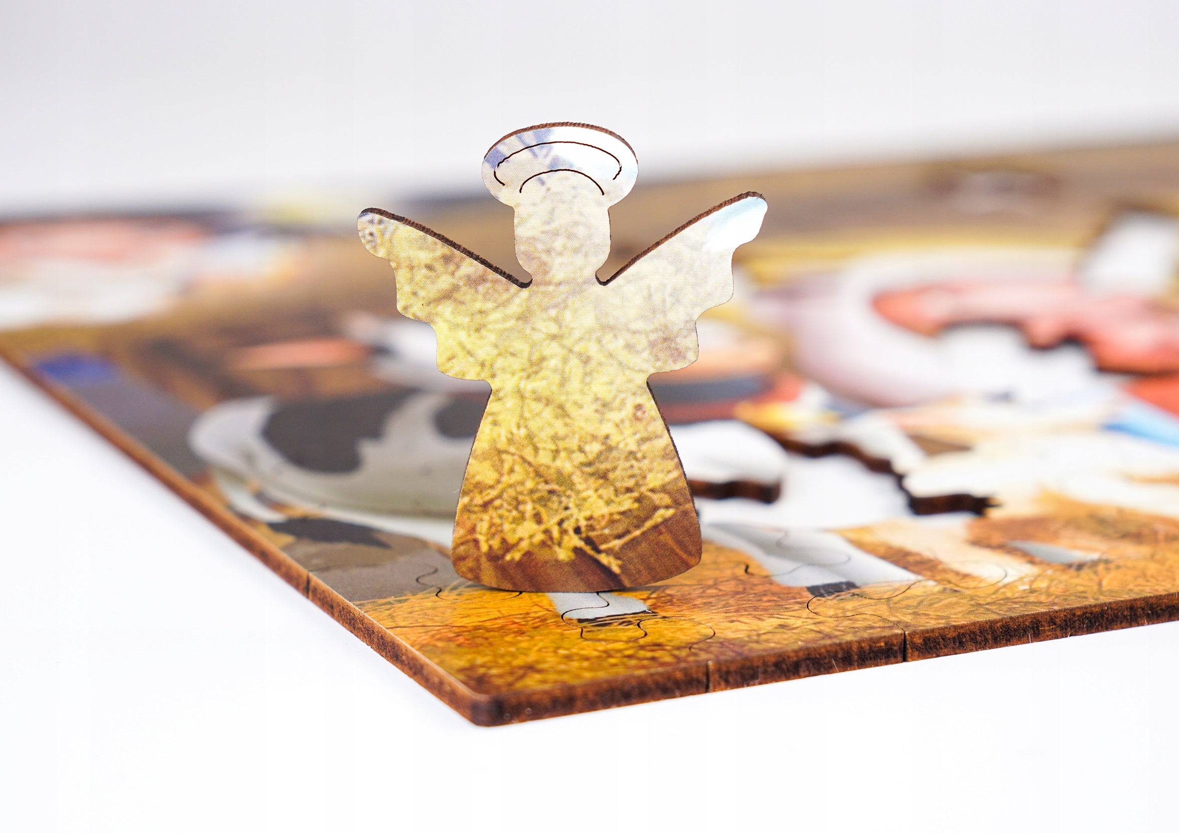 Puzzle Drewniane Świąteczne Układanka Szopka Betlejemska A3 135 Elementów
