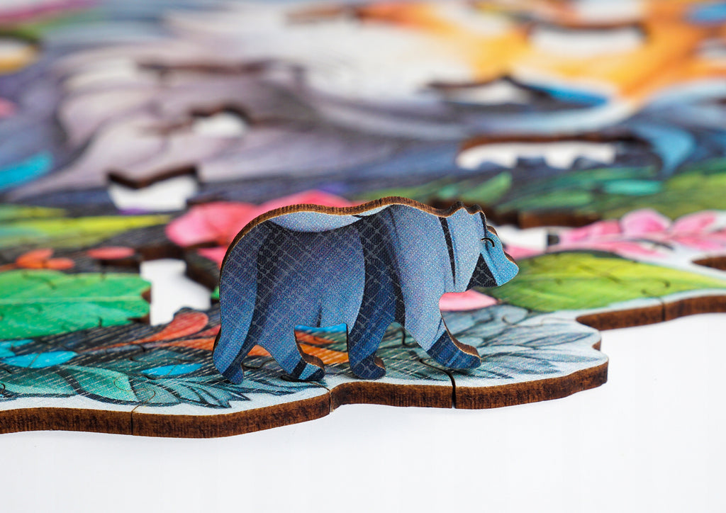 Puzzle drewniane PUZZLED Wilk 235 elementów – układanka po obrysie dla dorosłych