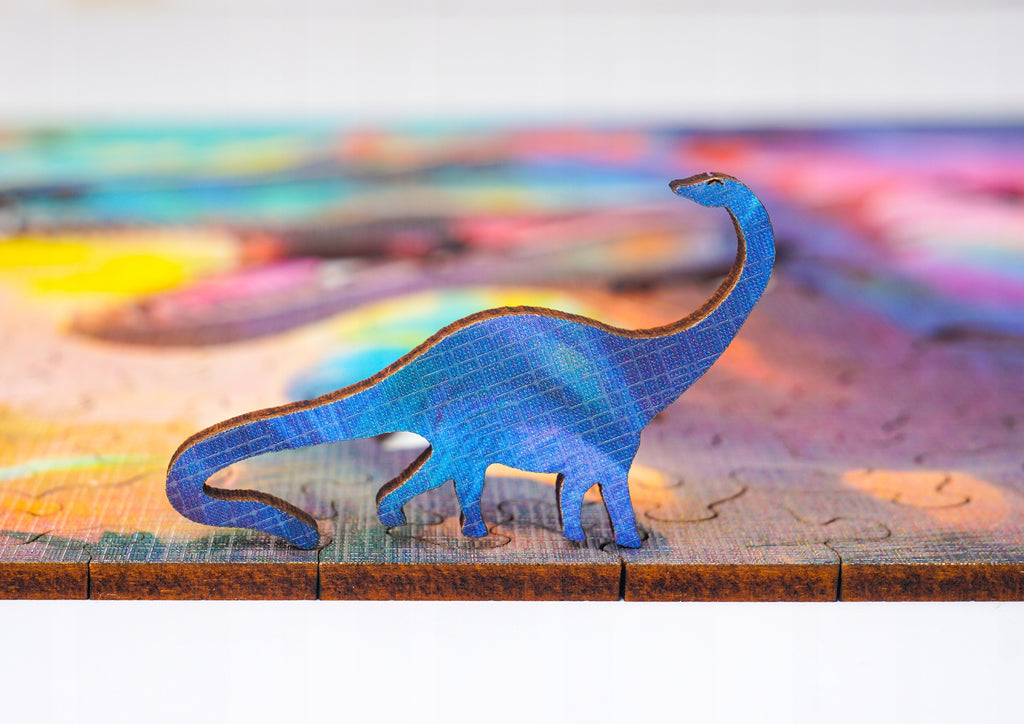 Puzzle drewniane PUZZLED Drapieżny Dinozaur 170 elementów dla dorosłych