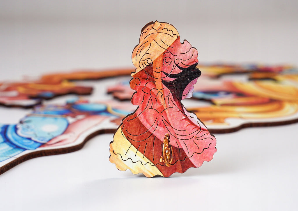 Puzzle Drewniane Premium dla Dzieci i Dorosłych UROCZA KSIĘŻNICZKA 47 EL.