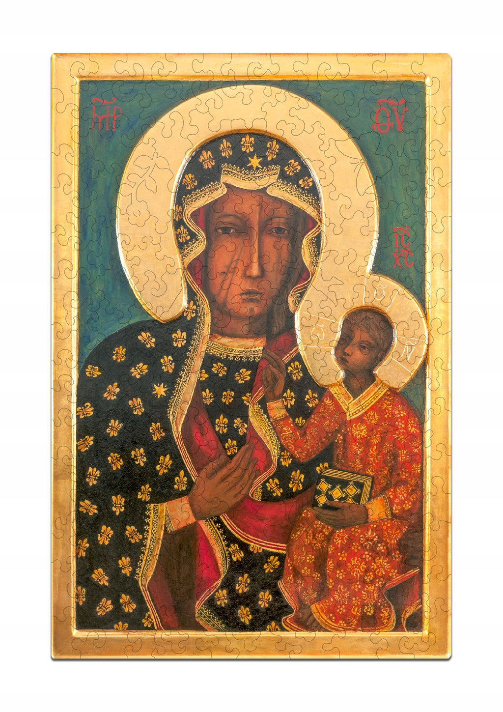 Puzzle Drewniane Czarna Madonna Dla Dzieci i Dorosłych 150 Elementów A4