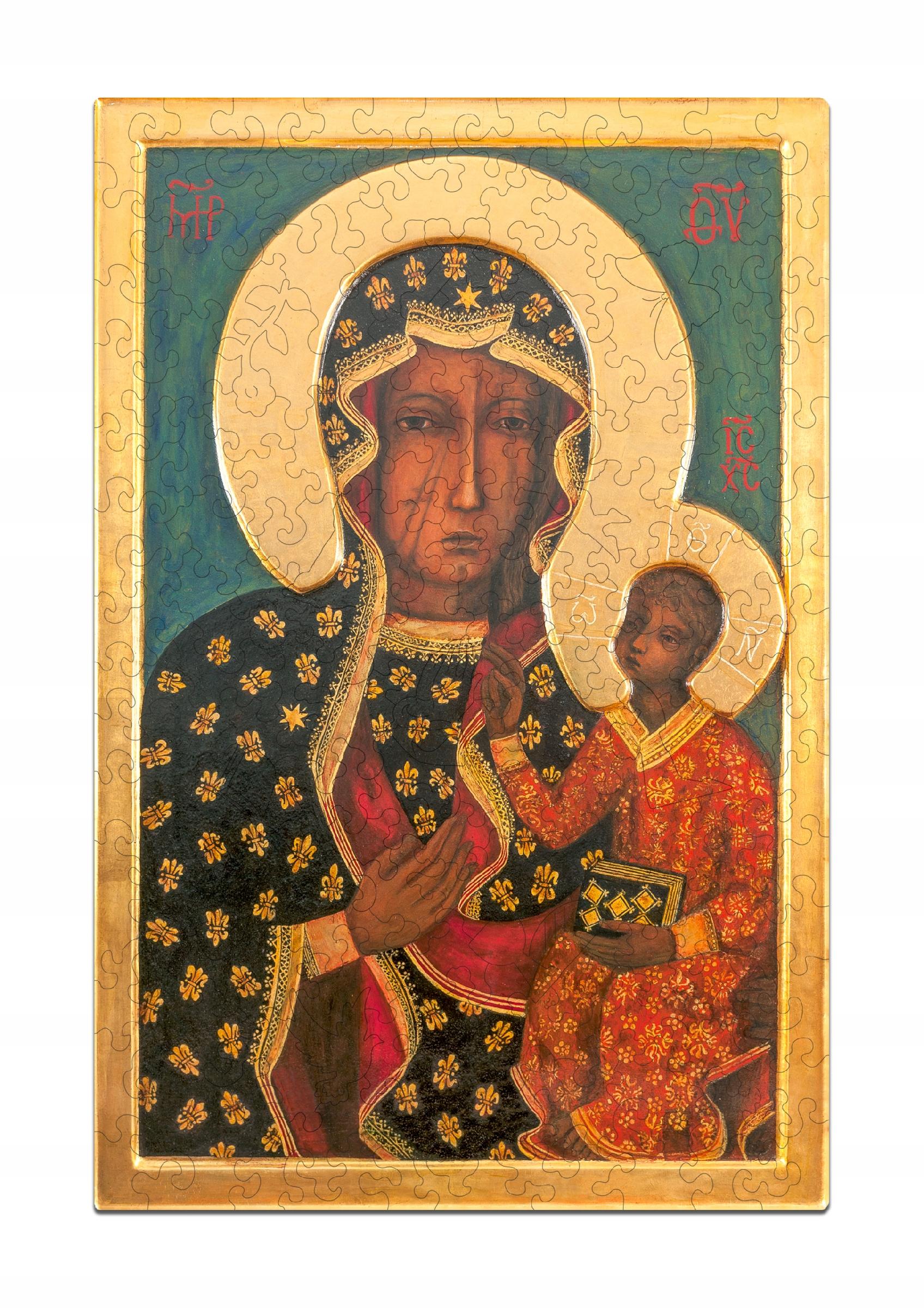 Puzzle Drewniane Czarna Madonna Dla Dzieci i Dorosłych 150 Elementów A4