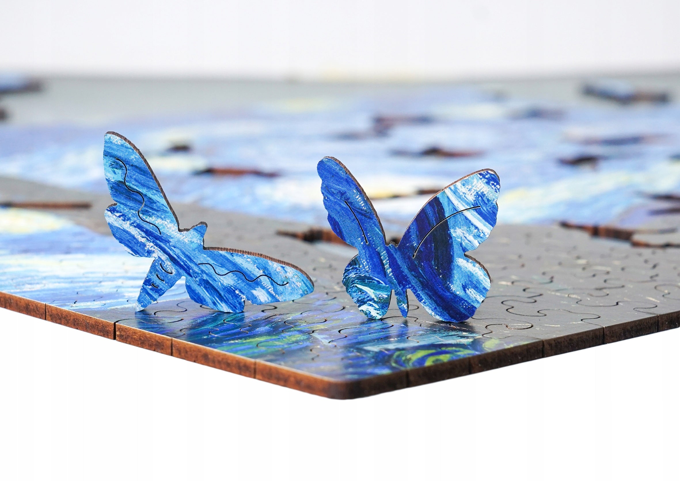 Drewniane puzzle A3 van Gogh Gwiaździsta noc 300el