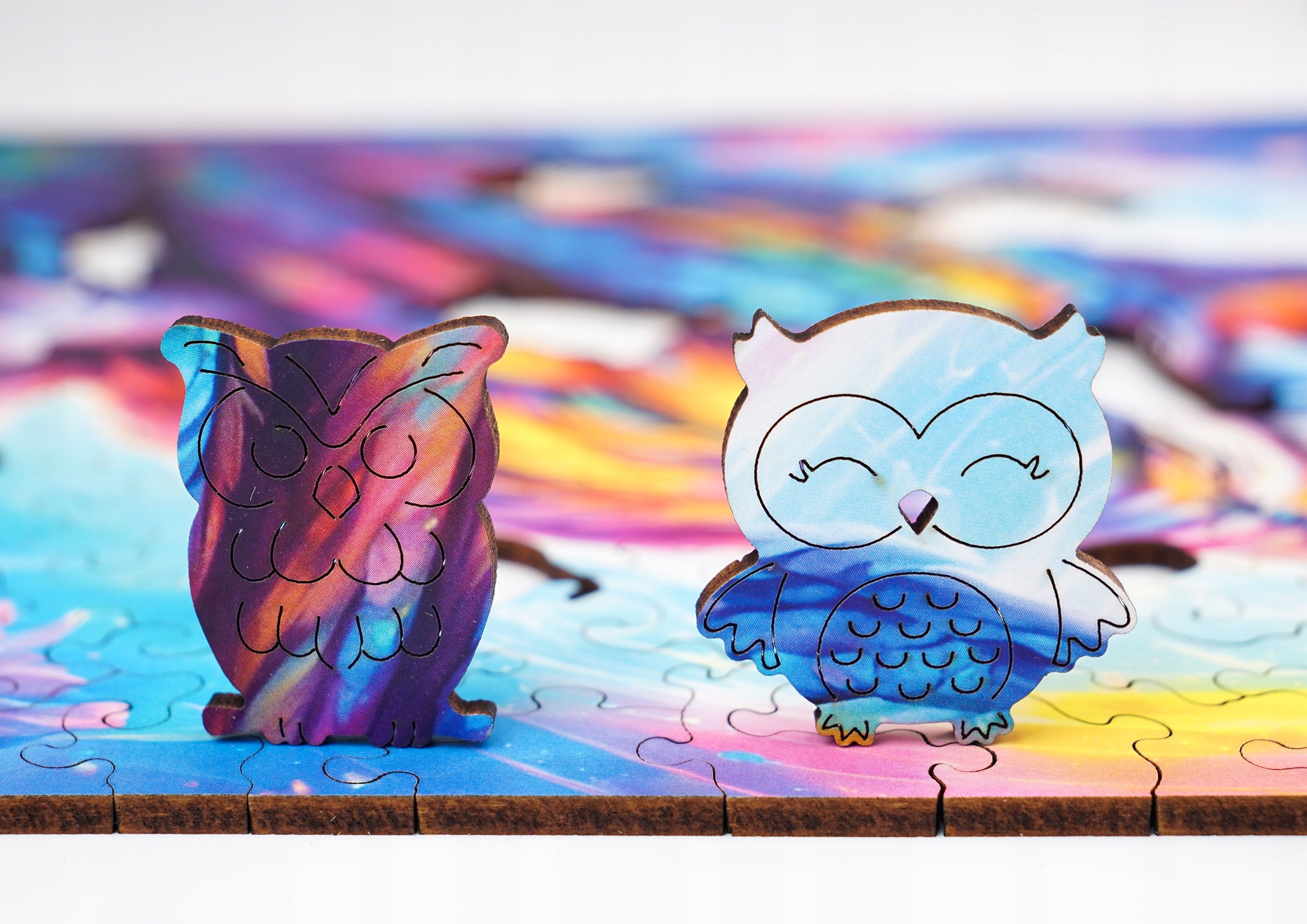 Puzzle drewniane PUZZLED Tajemnicza Sowa 145 elementów dla dorosłych